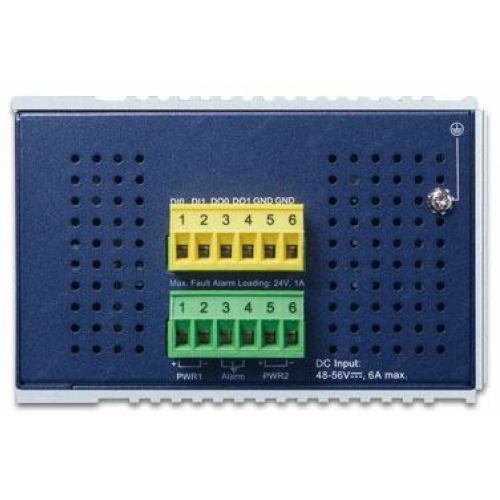 Коммутатор Planet (IGS-5225-8P4S) PoE для монтажа в DIN-рейку IP30 Industrial L2+/L4 8-Port 1000T 802.3at PoE+ 4-port 100/1000X SFP Managed