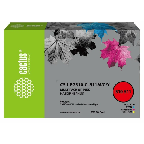 Картридж Cactus CL-511 (CS-CL511) струйный многоцветный (12мл) для Canon MP240/MP250/MP260/MP270/MP480/MP490