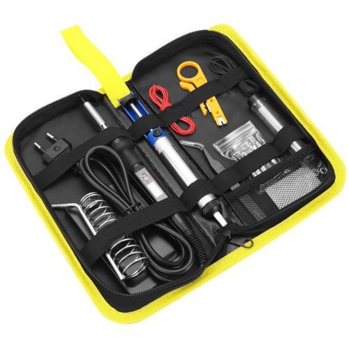 Паяльник цифровой DEKO SI10 065-0400 в кейсе + набор аксессуаров