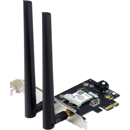 Сетевой адаптер Wi-Fi+ Bluetooth ASUS PCE-BE6500, Wi-Fi 7 BE6500, BT 5.4, PCI-Express x 1