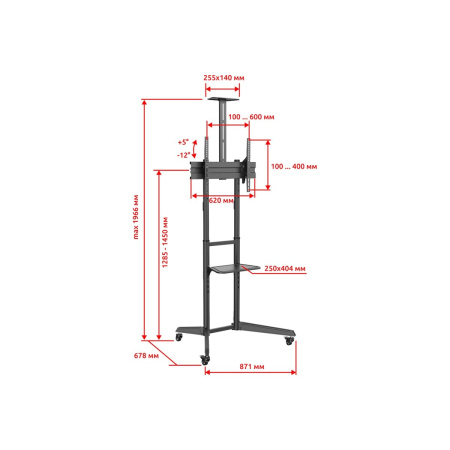 Кронштейн UniTeki ST006AVB black