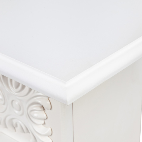 Электрокамин RealFlame Dominica Corner DN белый матовый с очагом Majestic Lux Black RC