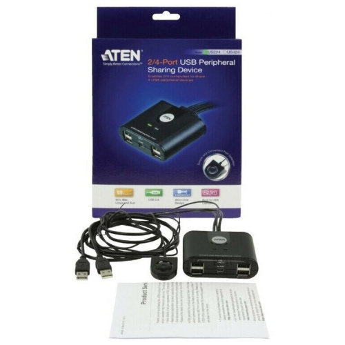 KVM-переключатель периферийного устройства Aten US224-AT USB2