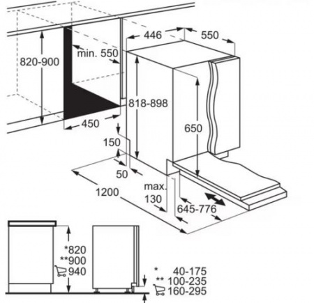 Встраиваемая посудомоечная машина Electrolux EEA43211L