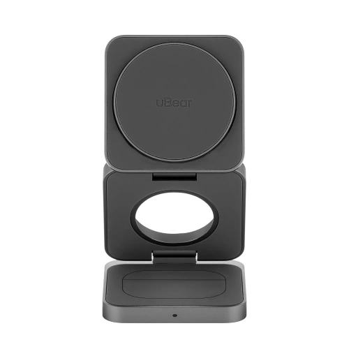 Беспроводное зарядное устройство uBear WL09SG31-ADM Balance MagSafe 25Вт серый