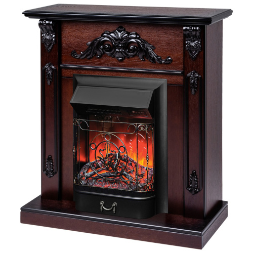 Электрокамин RealFlame Anita AO античный дуб с очагом Majestic Lux Black RC