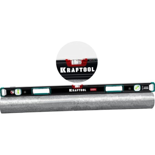 Уровень пузырьковый Kraftool 34988-100 3глаз. магнит. черный/зеленый
