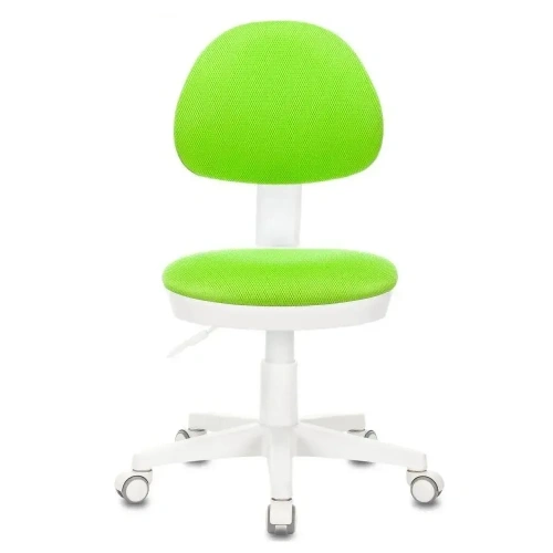 Кресло детское Бюрократ KD-3/WH/TW-18 салатовый крестов. пластик белый