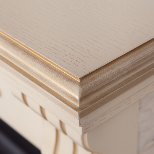 Электрокамин RealFlame Athena WT белый дуб с золотой патиной с очагом Fobos Lux Black